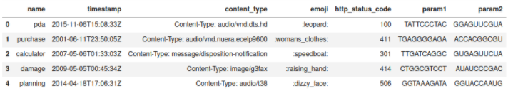 Mimesis DataFrame