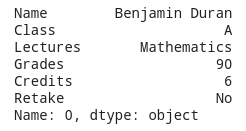 Pandas-Series object