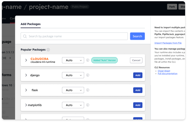 Step one of setting up your cloudera project